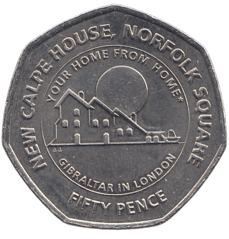 2018 50 PENCE NEW CALPE HOUSE NORFOLK SQUARE - WORLD COINS - Cambridgeshire Coins