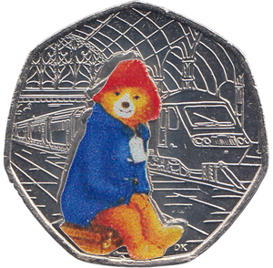 2018 50 PENCE PADDINGTON BEAR COLOURED ( BU ) - WORLD COINS - Cambridgeshire Coins