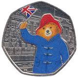 2018 50 PENCE PADDINGTON BEAR COLOURED ( BU ) - WORLD COINS - Cambridgeshire Coins