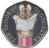 2018 50 PENCE THE TAILOR OF GLOUCESTER COLOURED ( BU ) - WORLD COINS - Cambridgeshire Coins