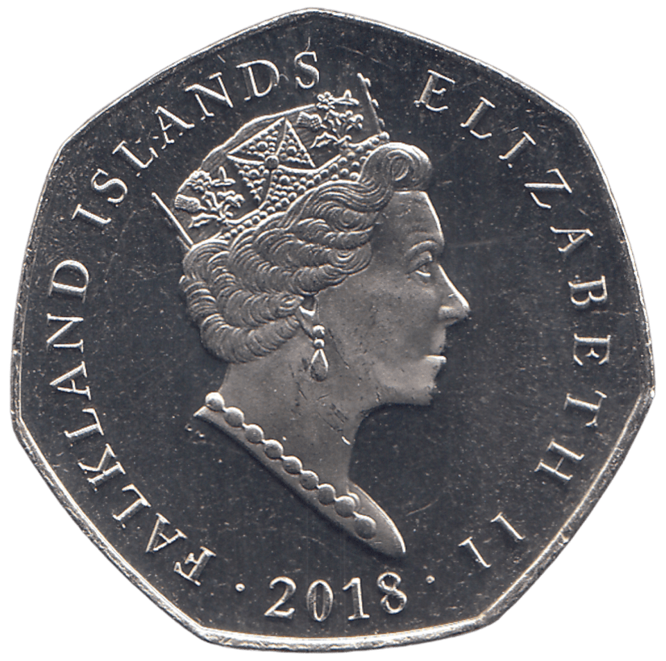 2018 50P GENTOO PENGUIN ( BU ) - WORLD COINS - Cambridgeshire Coins
