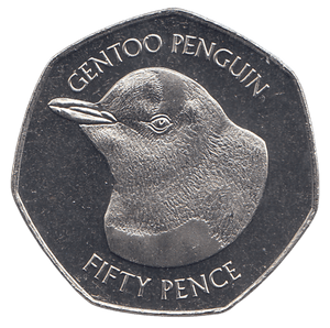 2018 50P GENTOO PENGUIN ( BU ) - WORLD COINS - Cambridgeshire Coins
