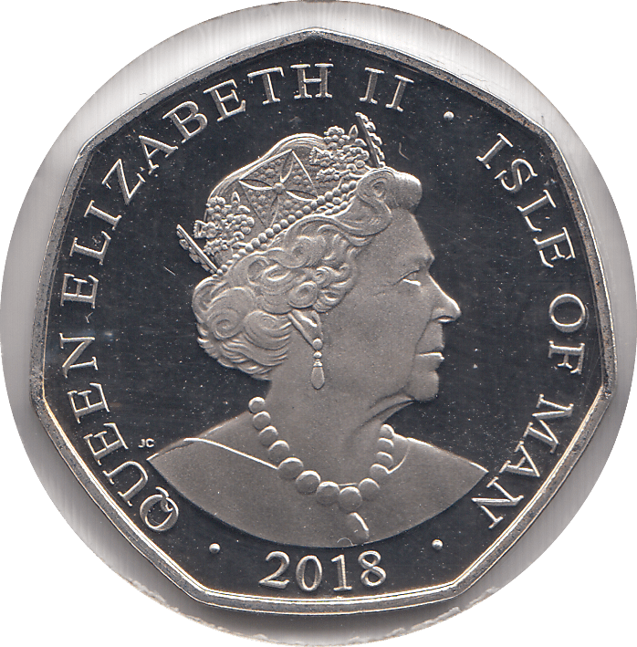 2018 50P ISLE OF MAN ( BU ) - WORLD COINS - Cambridgeshire Coins