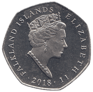 2018 50P KING PENGUIN ( BU ) - WORLD COINS - Cambridgeshire Coins