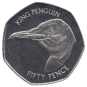 2018 50P KING PENGUIN ( BU ) - WORLD COINS - Cambridgeshire Coins