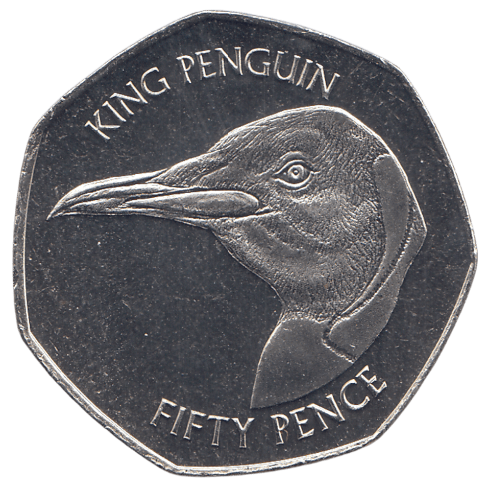 2018 50P KING PENGUIN ( BU ) - WORLD COINS - Cambridgeshire Coins
