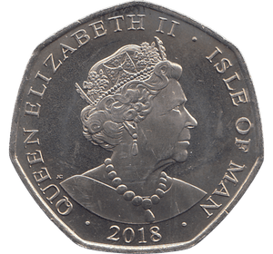 2018 50P QUEENS' CORONATION 65TH ANNIVERSARY ( BU ) - SILVER WORLD COINS - Cambridgeshire Coins