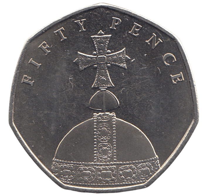 2018 50P QUEENS' CORONATION 65TH ANNIVERSARY ( BU ) - SILVER WORLD COINS - Cambridgeshire Coins