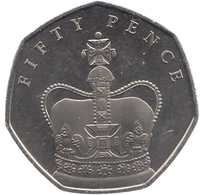 2018 50P QUEENS' CORONATION 65TH ANNIVERSARY ( BU ) - SILVER WORLD COINS - Cambridgeshire Coins
