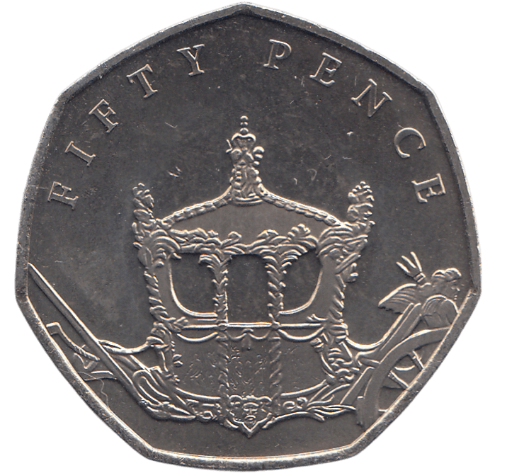 2018 50P QUEENS' CORONATION 65TH ANNIVERSARY ( BU ) - SILVER WORLD COINS - Cambridgeshire Coins