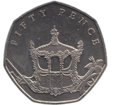 2018 50P QUEENS' CORONATION 65TH ANNIVERSARY ( BU ) - SILVER WORLD COINS - Cambridgeshire Coins