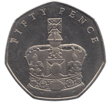 2018 50P QUEENS' CORONATION 65TH ANNIVERSARY ( BU ) - SILVER WORLD COINS - Cambridgeshire Coins