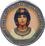 2018 50P SHAPED MEDALLION ANKHESENAMUN - WORLD COINS - Cambridgeshire Coins
