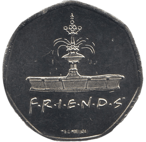 2018 50P SHAPED MEDALLION FRIENDS - 50P SHAPED COIN - Cambridgeshire Coins