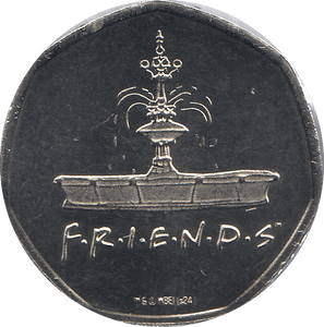 2018 50P SHAPED MEDALLION FRIENDS - WORLD COINS - Cambridgeshire Coins