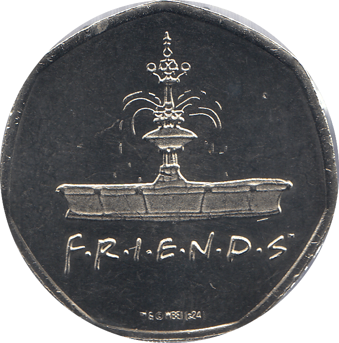 2018 50P SHAPED MEDALLION FRIENDS - WORLD COINS - Cambridgeshire Coins
