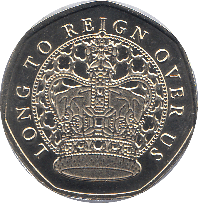 2018 50P SHAPED MEDALLION HM KING CHARLES III 6 MAY 2023 - WORLD COINS - Cambridgeshire Coins