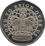 2018 50P SHAPED MEDALLION HM KING CHARLES III 6 MAY 2023 - WORLD COINS - Cambridgeshire Coins