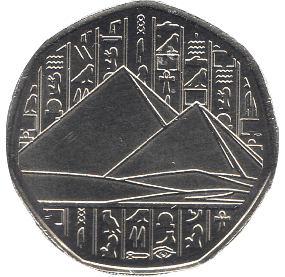 2018 50P SHAPED MEDALLION KARNAK TEMPLE - 50P SHAPED COIN - Cambridgeshire Coins