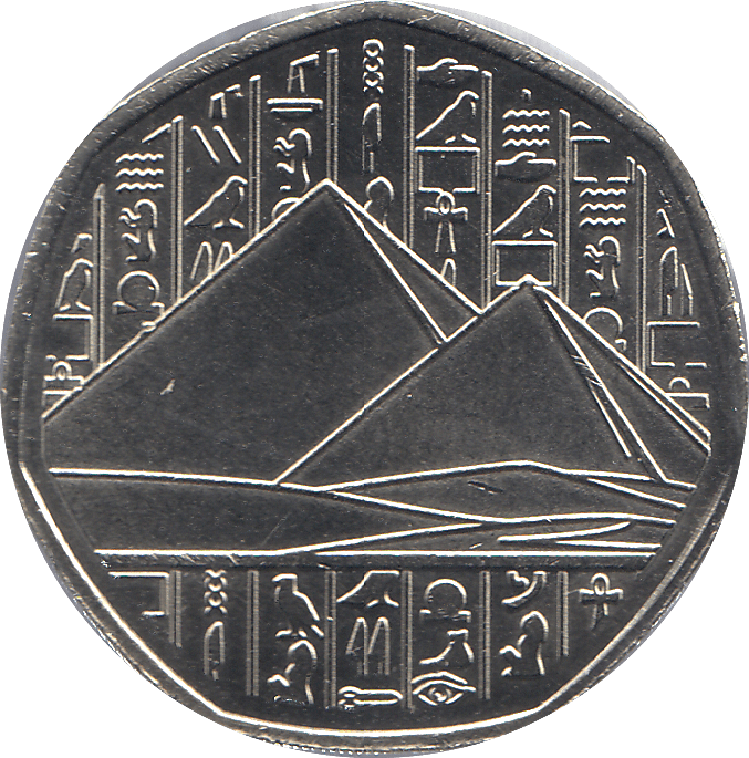 2018 50P SHAPED MEDALLION NEPHTHYS GODDESS OF WOMEN - WORLD COINS - Cambridgeshire Coins