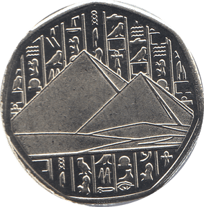 2018 50P SHAPED MEDALLION TUTANKHAMUN'S DEATH MASK - WORLD COINS - Cambridgeshire Coins