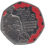 2018 50P THEIR NAME LIVETH FOR EVERMORE - 50p BU - Cambridgeshire Coins