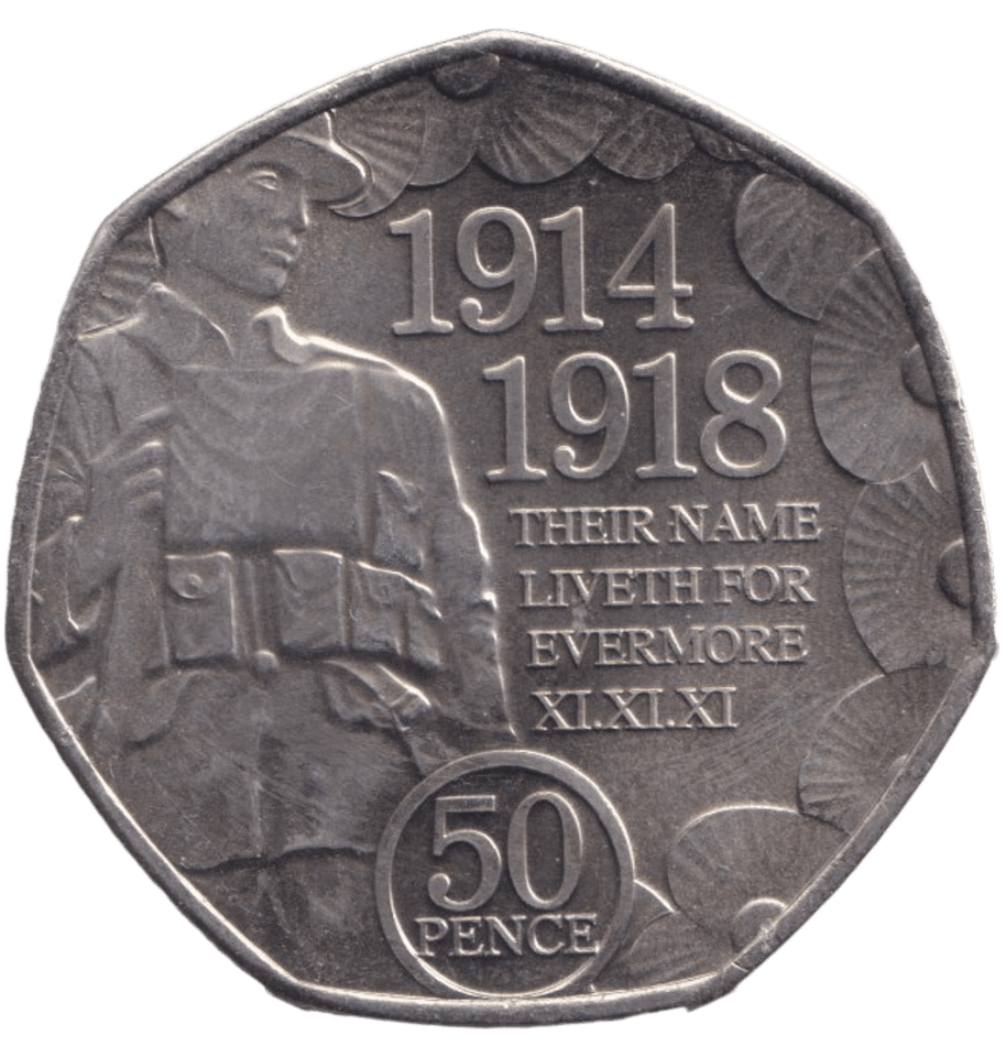 2018 50P THEIR NAME LIVETH - 50P REGIONAL ISSUES - Cambridgeshire Coins