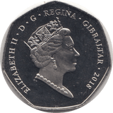 2018 BARBARY APE FIFTY PENCE BRILLIANT UNCIRCULATED GIBRALTAR - WORLD COINS - Cambridgeshire Coins