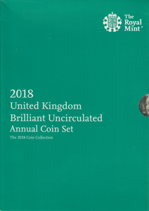 2018 BRILLIANT UNCIRCULATED ANNUAL COIN SET - Brilliant Uncirculated Year Sets - Cambridgeshire Coins