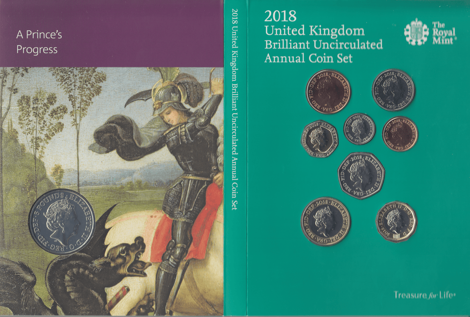 2018 BRILLIANT UNCIRCULATED ANNUAL COIN SET - Brilliant Uncirculated Year Sets - Cambridgeshire Coins