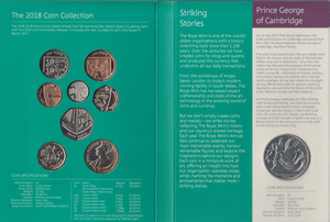 2018 BRILLIANT UNCIRCULATED ANNUAL COIN SET - Brilliant Uncirculated Year Sets - Cambridgeshire Coins