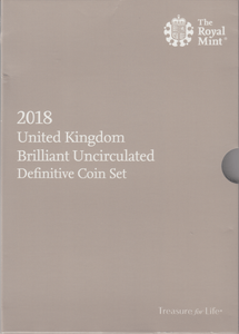 2018 BRILLIANT UNCIRCULATED DEFINITIVE COIN YEAR SET - Brilliant Uncirculated Year Sets - Cambridgeshire Coins