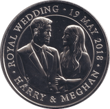 2018 BU FIVE POUNDS HARRY AND MEGHAN WEDDING - WORLD COINS - Cambridgeshire Coins
