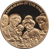 2018 CHRISTMAS MEDALLION - ADORATION OF THE MAGI - WORLD COINS - Cambridgeshire Coins