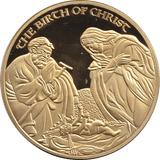 2018 CHRISTMAS MEDALLION - THE BIRTH OF CHRIST - WORLD COINS - Cambridgeshire Coins