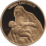 2018 CHRISTMAS MEDALLION - VIRGIN AND CHILD - WORLD COINS - Cambridgeshire Coins
