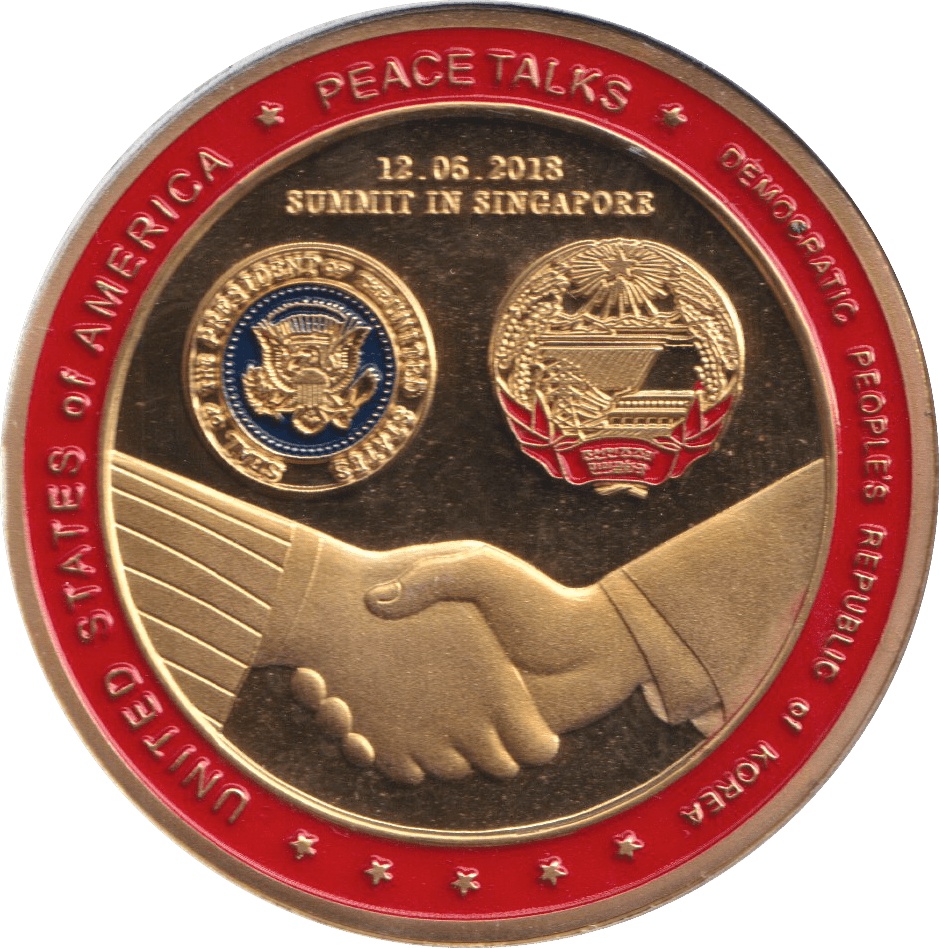 2018 COIN PEACE TALKS USA KOREA - OTHER TOKENS - Cambridgeshire Coins