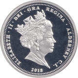 2018 CORONATION ANNIVERSARY SILVER PLATED FIVE POUND ALDERNEY - WORLD COINS - Cambridgeshire Coins