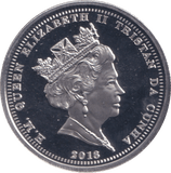 2018 CORONATION ANNIVERSARY SILVER PLATED FIVE POUND TRISTAN DA CUNHA - WORLD COINS - Cambridgeshire Coins