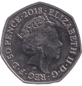 2018 FIFTY PENCE FLOBSY BUNNY COLOURED 50P BEATRIX POTTER COIN - BEATRIX POTTER 50P - Cambridgeshire Coins