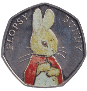 2018 FIFTY PENCE FLOBSY BUNNY COLOURED 50P BEATRIX POTTER COIN - BEATRIX POTTER 50P - Cambridgeshire Coins