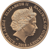 2018 FIFTY PENCE GUERNSEY - WORLD COINS - Cambridgeshire Coins