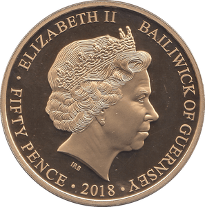 2018 FIFTY PENCE GUERNSEY - WORLD COINS - Cambridgeshire Coins