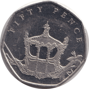 2018 FIFTY PENCE - IOM CARRIAGE - WORLD COINS - Cambridgeshire Coins