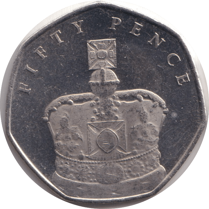 2018 FIFTY PENCE - IOM CROWN - WORLD COINS - Cambridgeshire Coins