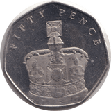 2018 FIFTY PENCE - IOM CROWN - WORLD COINS - Cambridgeshire Coins