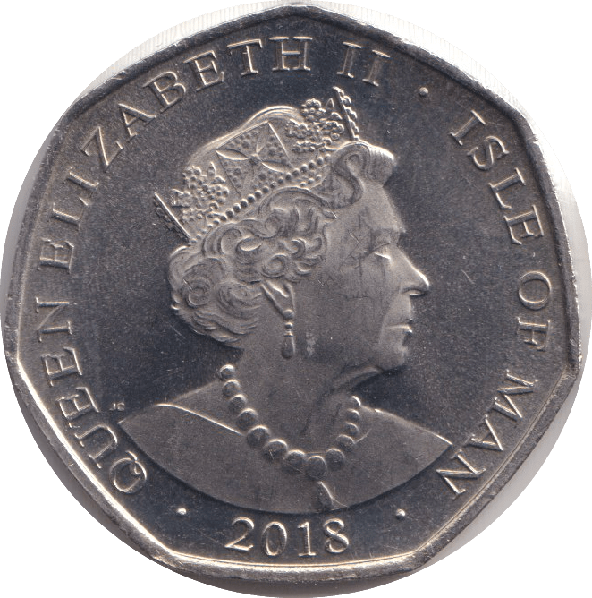 2018 FIFTY PENCE - IOM SEPTER - WORLD COINS - Cambridgeshire Coins