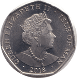 2018 FIFTY PENCE - IOM SEPTER - WORLD COINS - Cambridgeshire Coins