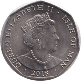 2018 FIFTY PENCE - IOM THEIR NAME LIVETH - WORLD COINS - Cambridgeshire Coins