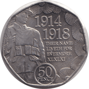 2018 FIFTY PENCE - IOM THEIR NAME LIVETH - WORLD COINS - Cambridgeshire Coins